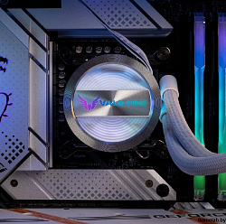 Система водяного охлаждения Valkyrie Dragonfang 240 White / 2x120mm ARGB fans, 250W TDP, 29dBA / HW 
