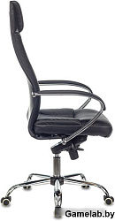 Кресло руководителя Бюрократ CH-609SL/ECO черный эко.кожа крестов. металл хром