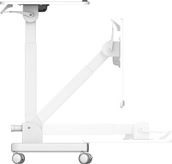 Стол для ноутбука Cactus VM-FDS109 столешница МДФ белый каркас белый 73x50x108см (CS-FDS109WWT)