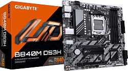 GIGABYTE B840M DS3H, AM5, B840, 4*DDR5, 4*SATA, 2*M.2, 2*USB 3.2, 4*USB 2.0, Type-C, 1*PCIx16, 1*PCI