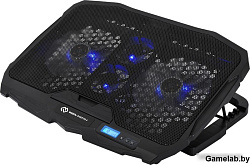 Подставка для ноутбука Digma D-NCP170-4 17"390x280x28мм 2xUSB 4x 70/125ммFAN 750г черный