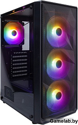 Корпус 1STPLAYER FD3 Black / ATX / 4x120mm LED fans inc. / FD3-BK-4F1