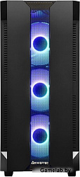Корпус CHIEFTEC HUNTER GS-01B-OP без БП, боковая панель из закаленного стекла, 3xARGB LED 120мм вент