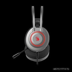 Наушники с микрофоном A4Tech Bloody J200S серый 2м мониторные USB оголовье (J200S)