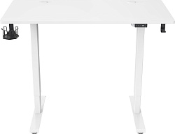 Стол для компьютера Cactus подъёмный столешница МДФ белый каркас белый (CS-ED-WWT)