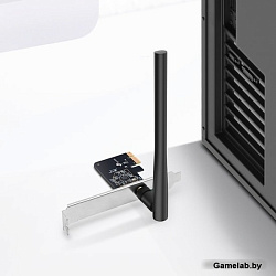 Сетевой адаптер WiFi TP-Link Archer T2E AC600 PCI Express (ант.внеш.съем) 1ант.