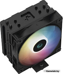 Кулер DEEPCOOL AG400 BK ARGB LGA1700/1200/115X/AM5/AM4 (18шт/кор, TDP 220W, PWM, ARGB Fan 120mm, 4 т
