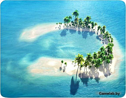 Коврик для мыши Buro BU-M10017 рисунок/остров