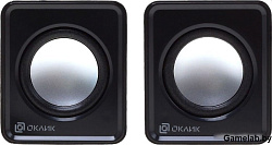 Колонки Oklick OK-331 2.0 черный 6Вт