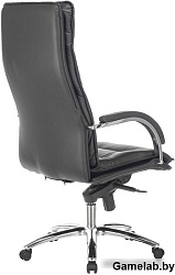 Кресло руководителя Бюрократ T-9927SL черный кожа крестов. металл хром