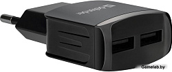 Defender EPA-13 Сетевой адаптер черный (2 порта USB, 5V/2А, пакет)
