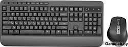 Клавиатура + мышь Оклик S290W клав:черный мышь:черный USB беспроводная Multimedia (351701)
