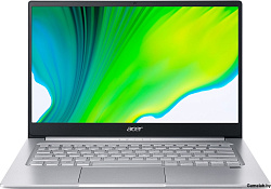 Ноутбук 14" IPS FHD ACER Swift 3 SF314-43 silver (Ryzen 7 5700U/16Gb/512Gb SSD/VGA int/noOS) (NX.AB1