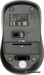 Мышь Oklick 675MW черный/синий оптическая (800dpi) беспроводная USB (2but)