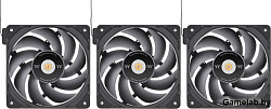 Вентилятор Thermaltake Toughfan EX12 Pro 120x120x25mm черный 4-pin 22.6-29.8dB Ret
