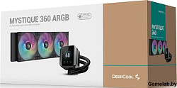 Система водяного охлаждения Deepcool Mystique 360 ARGB Soc-AM5/AM4/1151/1200/1700 черный 4-pin 36.49