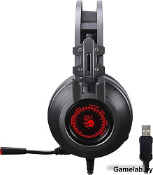 Наушники с микрофоном A4 Bloody J527 серый 2м мониторные USB оголовье (J527)