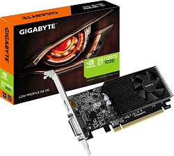 Видеокарта Gigabyte PCI-E GV-N1030D4-2GL nVidia GeForce GT 1030 2048Mb 64bit DDR4 1177/2100 DVIx1/HD
