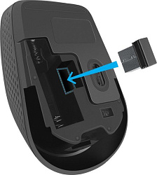 Мышка USB OPTICAL WRL MB-055 BLACK 52055 TIANA DEFENDER