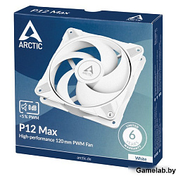 Arctic Cooling Вентилятор корпусной Arctic Cooling P12 Max (ACFAN00293A)(White) , 200 - 3300 rpm  - 