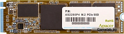 Apacer  SSD AS2280P4 256Gb M.2 PCIe Gen3x4 MTBF 1.5M, 3D TLC, Retail (AP256GAS2280P4-1)