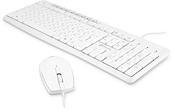 Клавиатура + мышь Оклик S650 клав:белый мышь:белый USB (1875257)