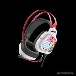 Наушники с микрофоном A4Tech Bloody G560 белый/красный 2м мониторные оголовье (G560 NARAKA)