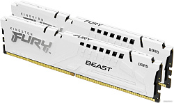 Память Kingston DDR 5 DIMM 32Gb PC48000, 6000Mhz, Kingston FURY Beast White EXPO CL30 (Kit of 2) (KF