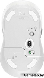Мышь Logitech M750 белый оптическая (4000dpi) беспроводная BT/Radio USB (5but)