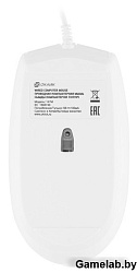 Мышь Оклик 147M белый оптическая (2000dpi) USB (4but)