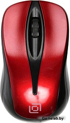 Мышь Oklick 675MW черный/красный оптическая (800dpi) беспроводная USB (2but)