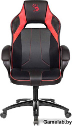 Кресло игровое A4Tech Bloody GC-300 черный/красный эко.кожа/ткань крестовина