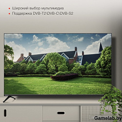 Телевизор LED Starwind 43" SW-LED43SG300 Яндекс.ТВ Frameless черный FULL HD 60Hz DVB-T DVB-T2 DVB-C 