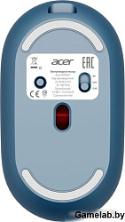 Мышь Acer OMR301 синий оптическая 1600dpi беспров. BT/Radio USB 4but (ZL.MCECC.01S)