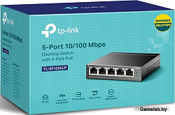Коммутатор TP-Link TL-SF1005LP 5x100Mb 4PoE неуправляемый