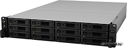 Synology (Rack2U) QC2,4Ghz/8Gb upto 64/RAID0,1,10,5,6/up to12HP HDDs SATA(3,5'or2,5') upto 36 with 2