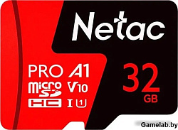 Netac P500 Extreme 32GB Pro MicroSDHC V10/A1/C10 up to 100MB/s, retail pack card only