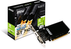 Видеоадаптер VGA MSI GT 710 2GD3H LP PCI-E16 GT710 2GB GDDR3 (GT 710 2GD3H LP)