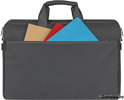 Сумка для ноутбука 17.3" Riva 8257 черный полиэстер