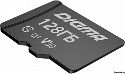 Флеш карта microSDXC 128Gb Class10 Digma CARD30 + adapter
