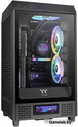 Thermaltake The Tower 200 /Black/Win/SPCC/Tempered Glass*1/CT140 Fan*2/Color Box CA-1X9-00S1WN-00